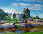 artists painting of eilean donan